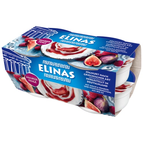 Elinas Joghurt nach Griechischer Art Himbeer-Feige 9,4% Fett 4 x 150 g