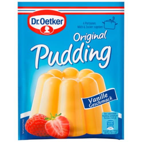 Dr.Oetker Original Pudding Vanille Geschmack für 3 x 37 g für je 500 ml