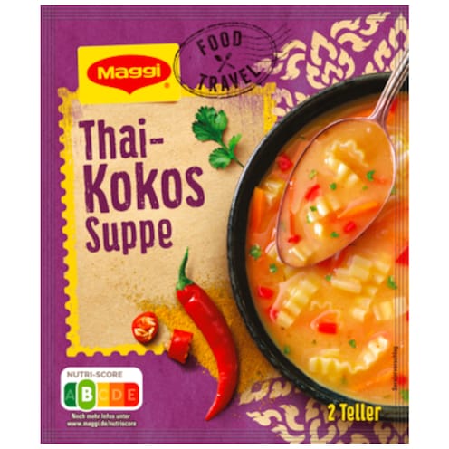 Maggi Foodtravel Thai Kokos Suppe für 500 ml