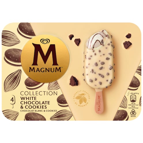LANGNESE Magnum Collection White Chocolate & Cookies 4 x 90 ml