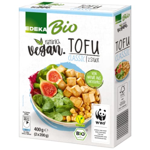 EDEKA Bio Veganer Tofu Classic 2 x 200 g = 400 g