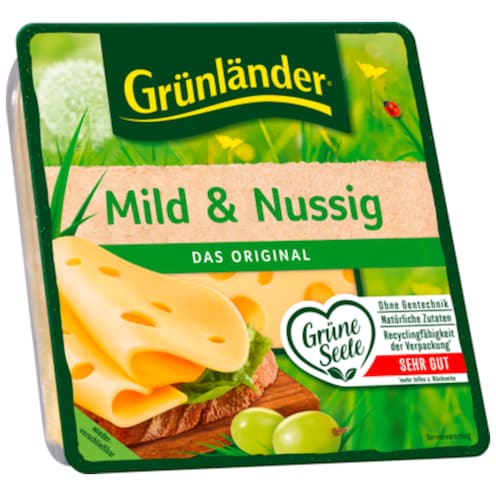 Grünländer Scheiben mild&nussig 48 % Fett i. Tr. 110 g