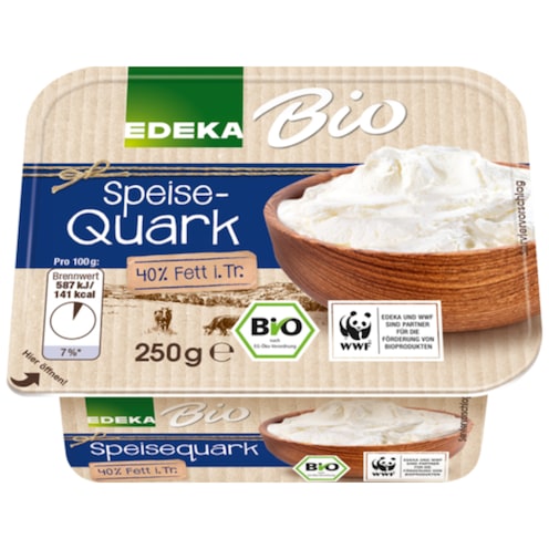 EDEKA Bio Speisequark 40% Fett i. Tr. 250 g