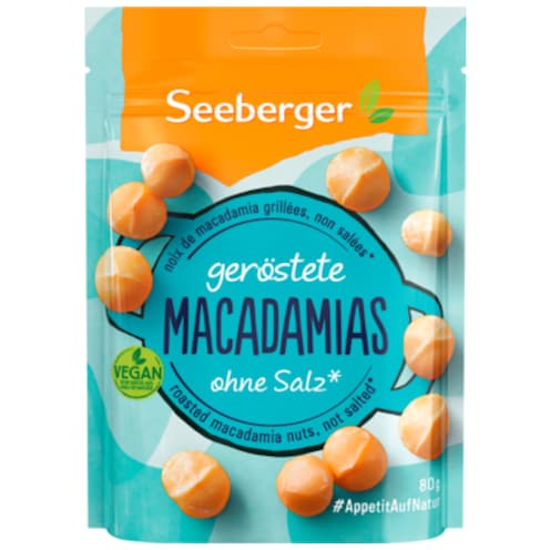 Seeberger Geröstete Macadamias 80 g