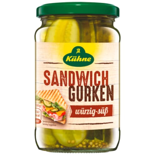 Kühne Sandwich Gurken 330 g