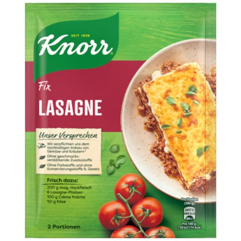 Knorr Fix Lasagne für 2 Portionen