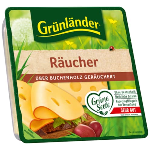Grünländer Scheiben Räucher 48 % Fett i. Tr. 120 g