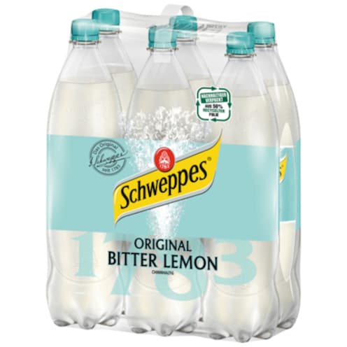 Schweppes Bitter Lemon - 6-Pack 6 x 1,5 l