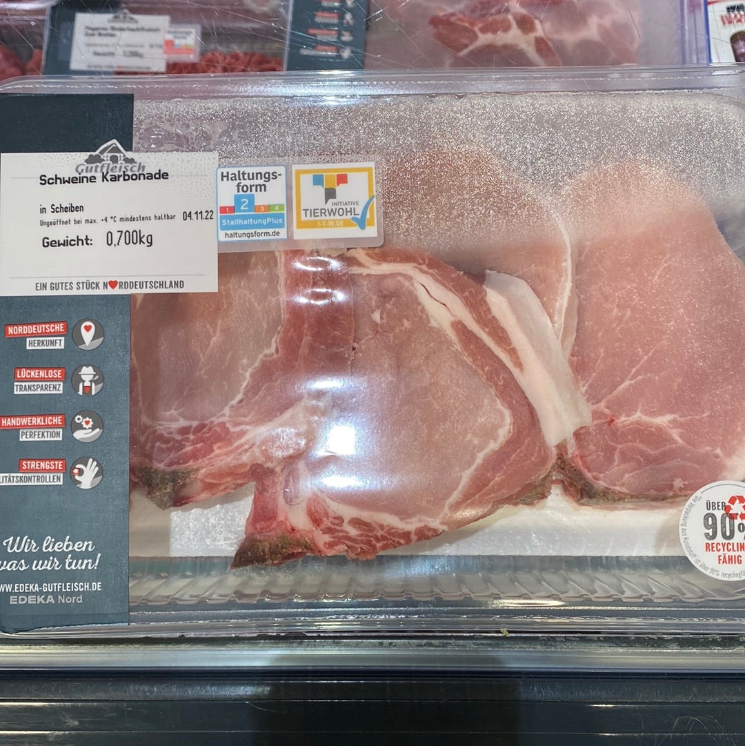 Gutfleisch Schweine Karbonade 4 Stück 700g