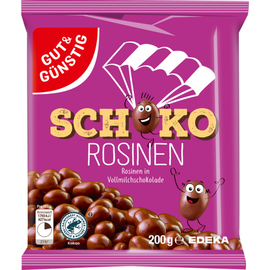 GUT&GÜNSTIG Schoko-Rosinen 200 g